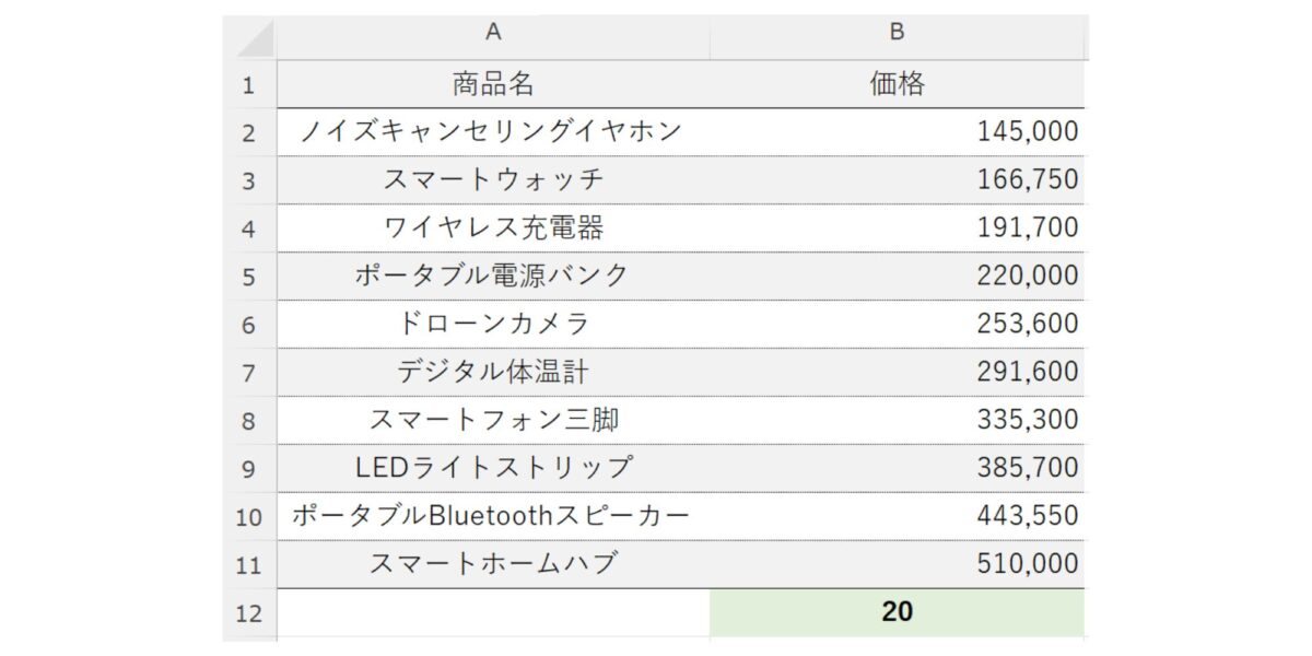 COUNTA関数STEP5説明