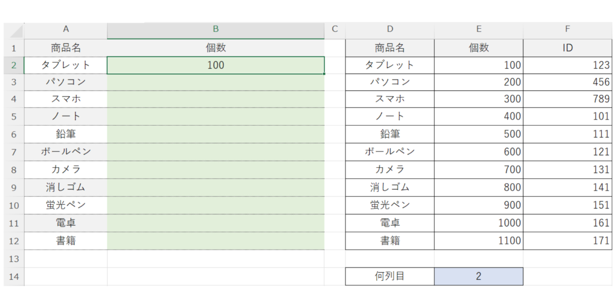 VLLOKUP関数_STEP4