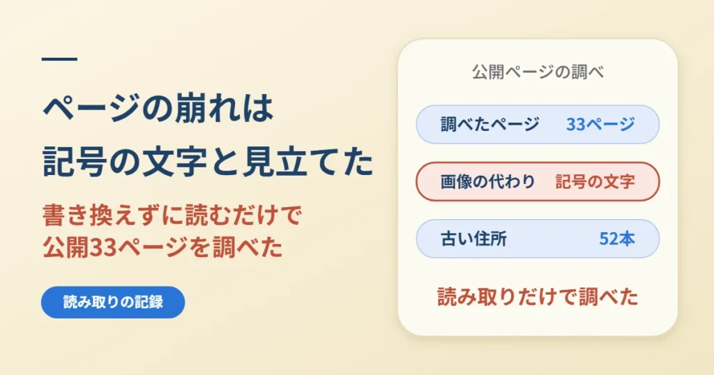 WordPressのページ崩れ｜画像の代わりに記号の文字が出ていた